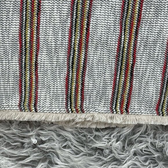 Anthro Current Air Woven Fringe Short Sleeve Top - Picture 3 of 11